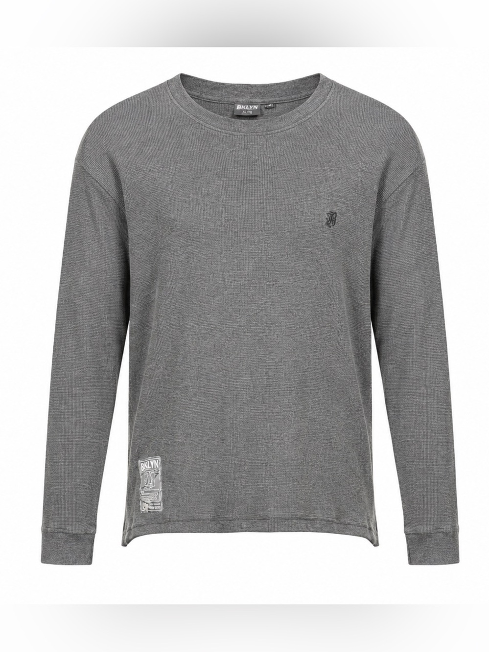 BKLYN Men's Long-Sleeve Crewneck Thermal - Gray